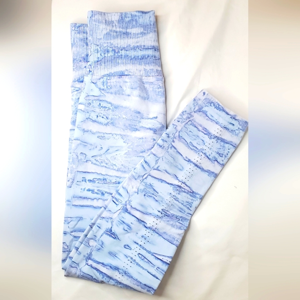 FREE PEOPLE -Tie-dye pattern high-rise work-out leggings